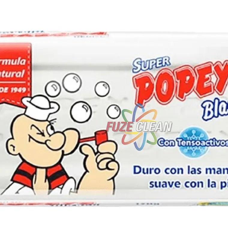 Jabón en barra para Ropa Popeye Blanco  170 g 1