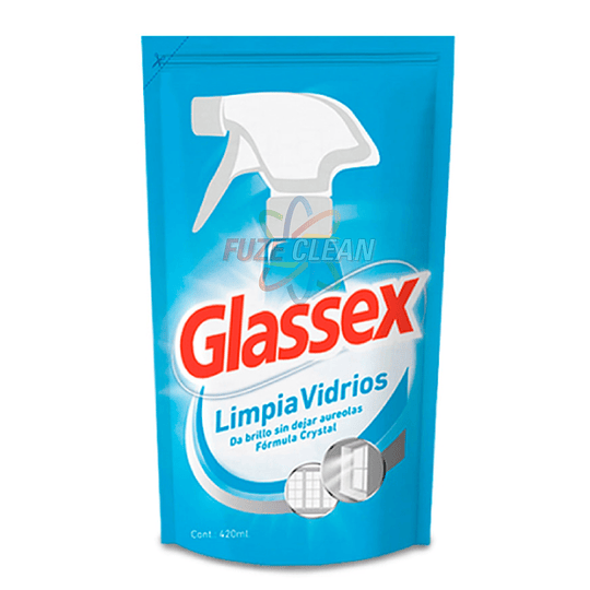 Limpia vidrios recarga 420 ML - GLASSEX