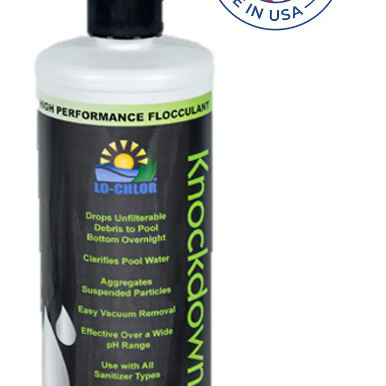 Decantador concentrado no tóxico (sin aluminio) KNOCKDOWN 946 ml - Lo-Chlor 1