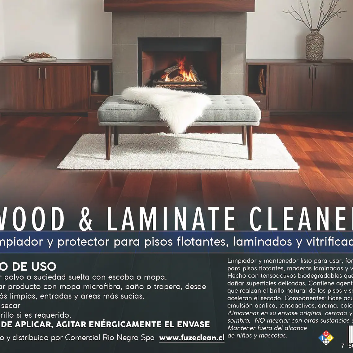 Limpiador y mantenedor de piso flotante, encerados y laminados 3