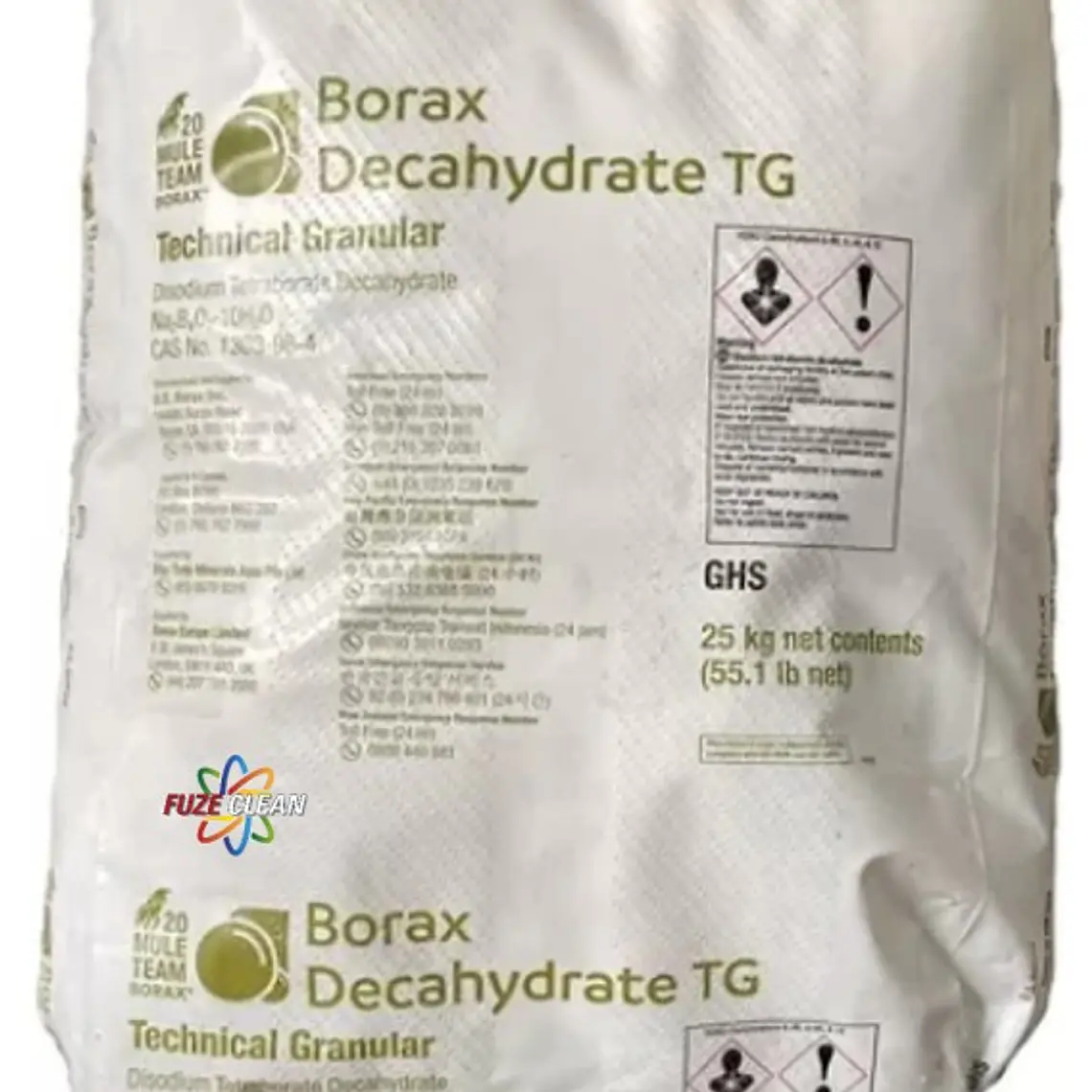 Borax / Borato de sodio o Sal de Borax decahidratado 25 KG 1