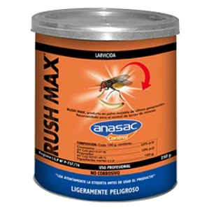 Control Total de Moscas en estados Larvales RUSH MAX 250 GR