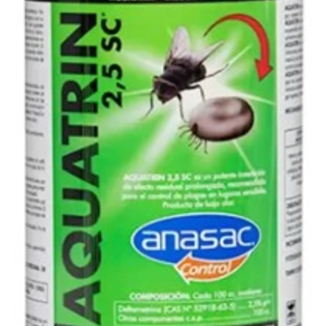 Insecticida piretroide para lugares sensibles, sin olor AQUATRIN 2.5 SC 1 LITRO 1