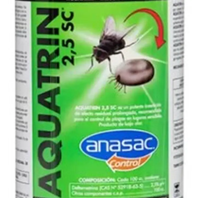 Insecticida piretroide para lugares sensibles, sin olor AQUATRIN 2.5 SC 1 LITRO 1