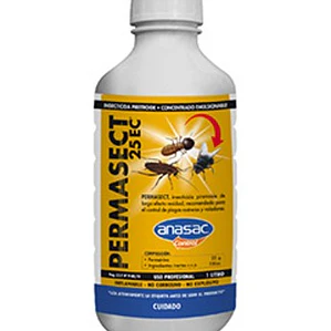  Insecticida concentrado larga duracion Permasect 25 EC  1 LITRO