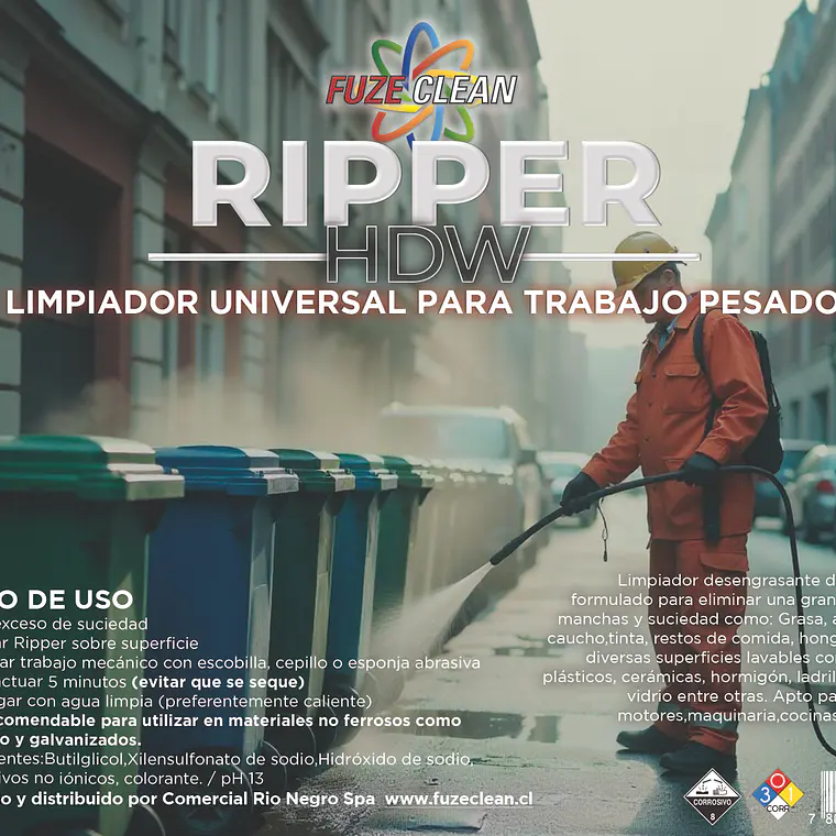 Limpiador desengrasante trabajo pesado RIPPER  3