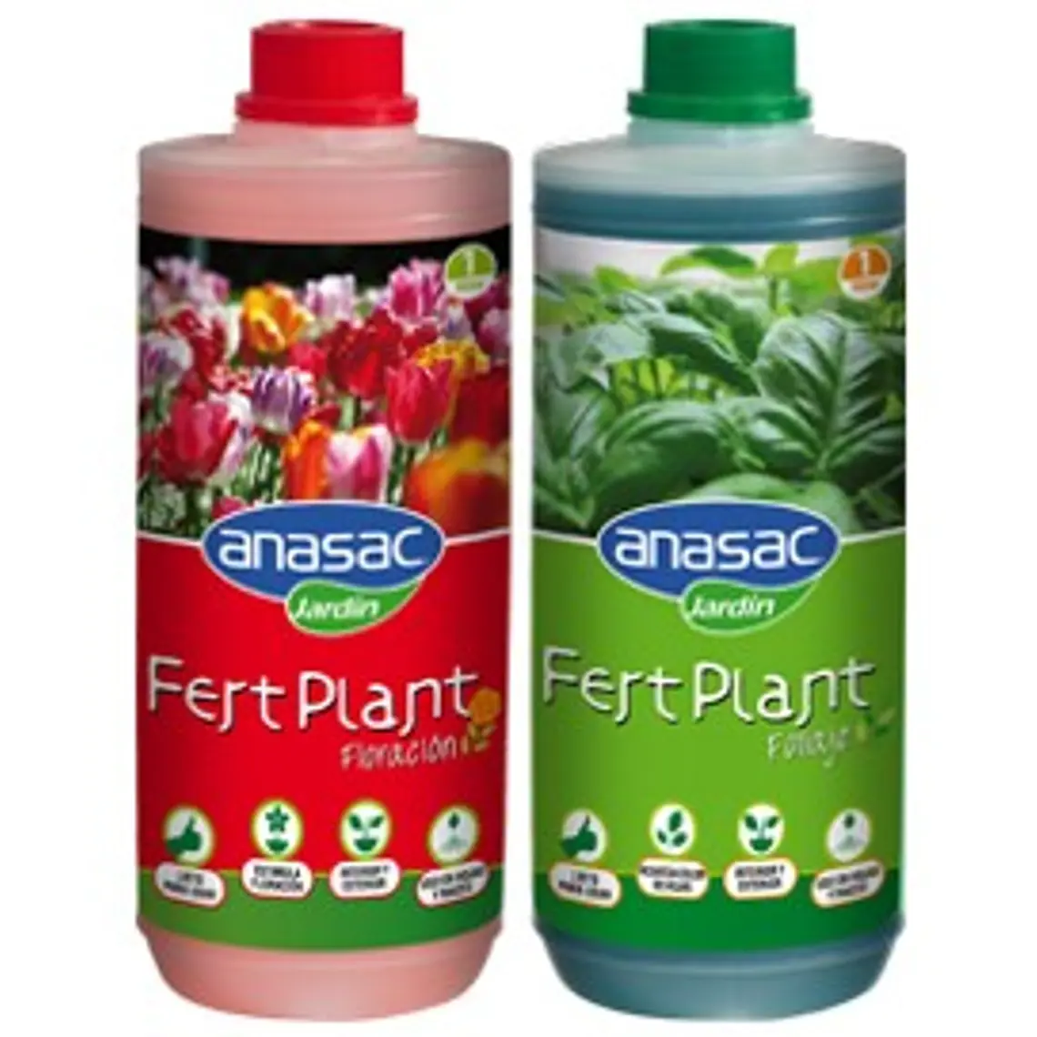 FERTILIZANTE FERT PLANT ANASAC  PACK FOLLAJE + FLORACION 1LT CU.  1