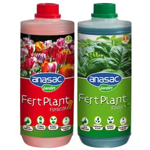 FERTILIZANTE FERT PLANT ANASAC  PACK FOLLAJE + FLORACION 1LT CU. 