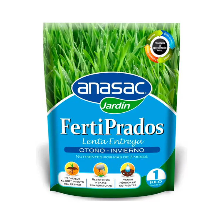 Fertilizante Ferti Prado ANASAC  OTOÑO-INVIERNO Entrega lenta 1 kg 1