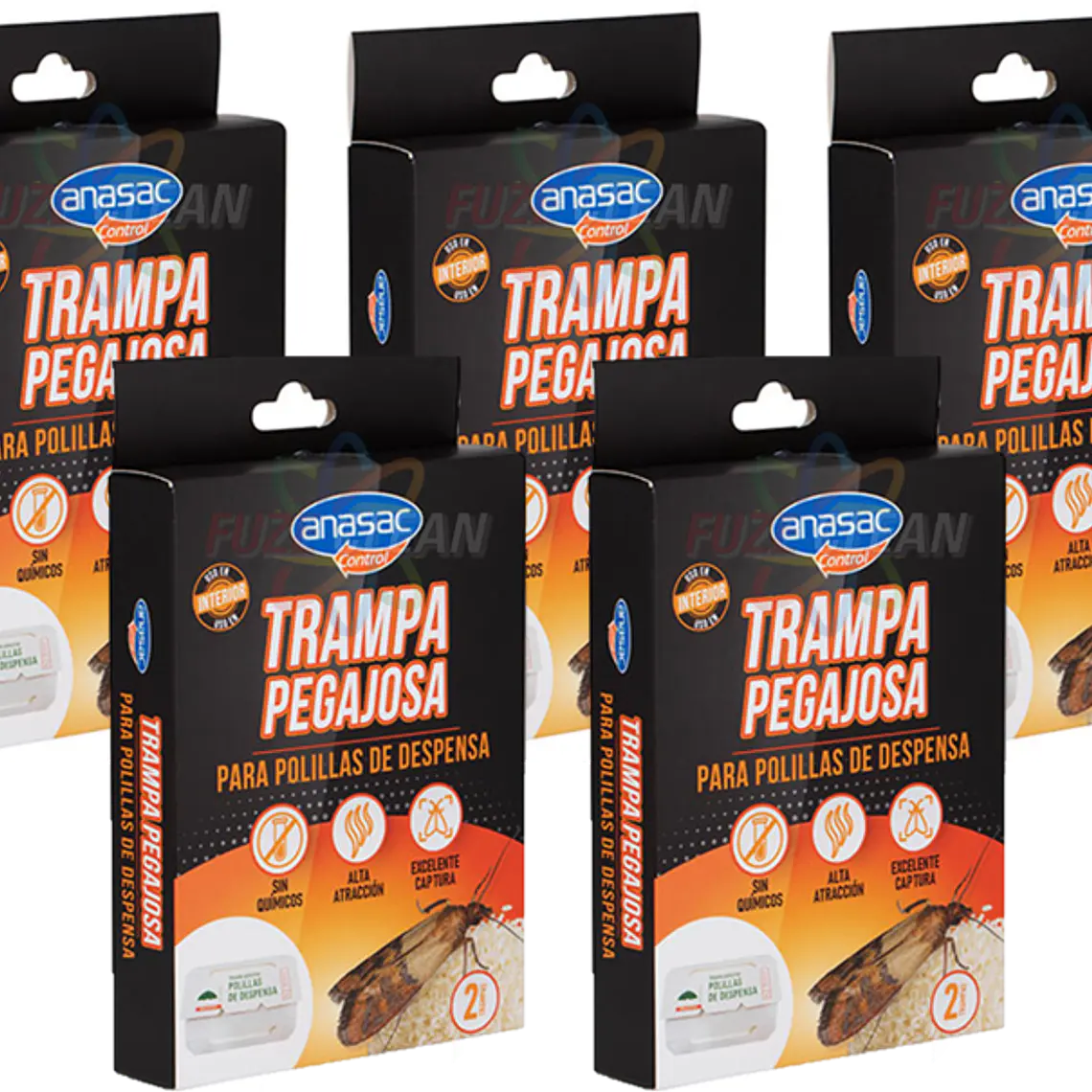 Trampa para polillas de despensa 2 und. NO TOXICA -  PACK 5 UNIDADES 1