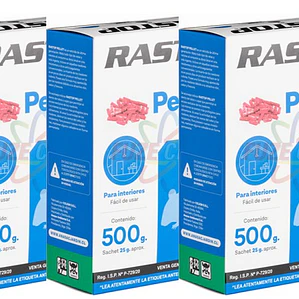 Veneno para Ratones RASTOP PELLET pack 1.5 kg ( 3 cajas)