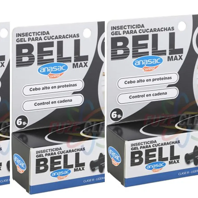 Veneno para cucarachas GEL CUCARACHICIDA BELL MAX -  PACK 3 UND 1