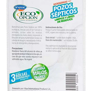 Enzimas para fosas sépticas ANASAC 3 UND