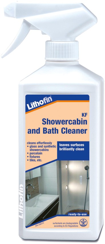 Limpiador Antisarro para Duchas y Baños -  Lithofin KF Showercabin and Bath Cleaner 500cc –