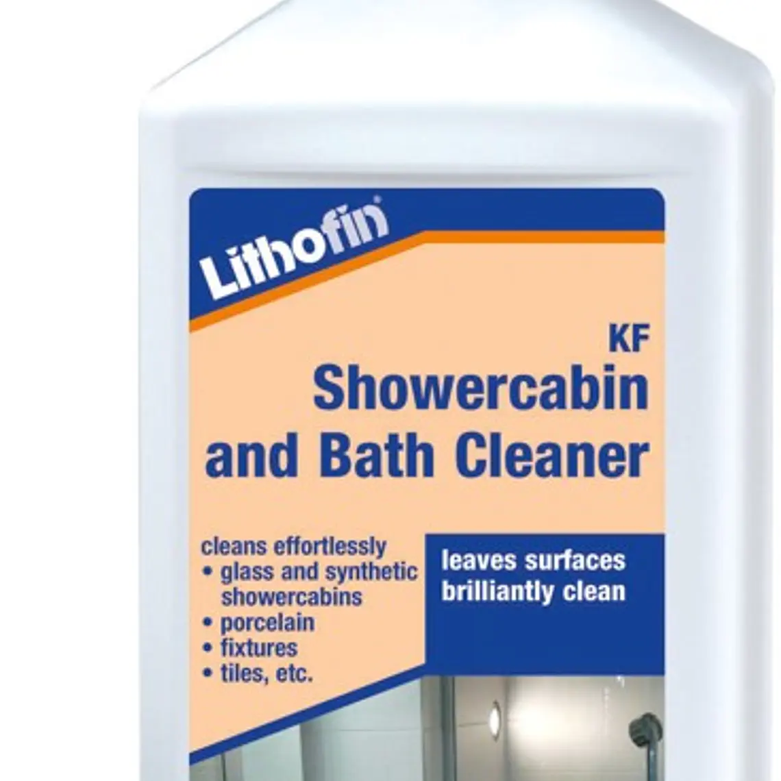 Limpiador Antisarro para Duchas y Baños -  Lithofin KF Showercabin and Bath Cleaner 500cc – 1