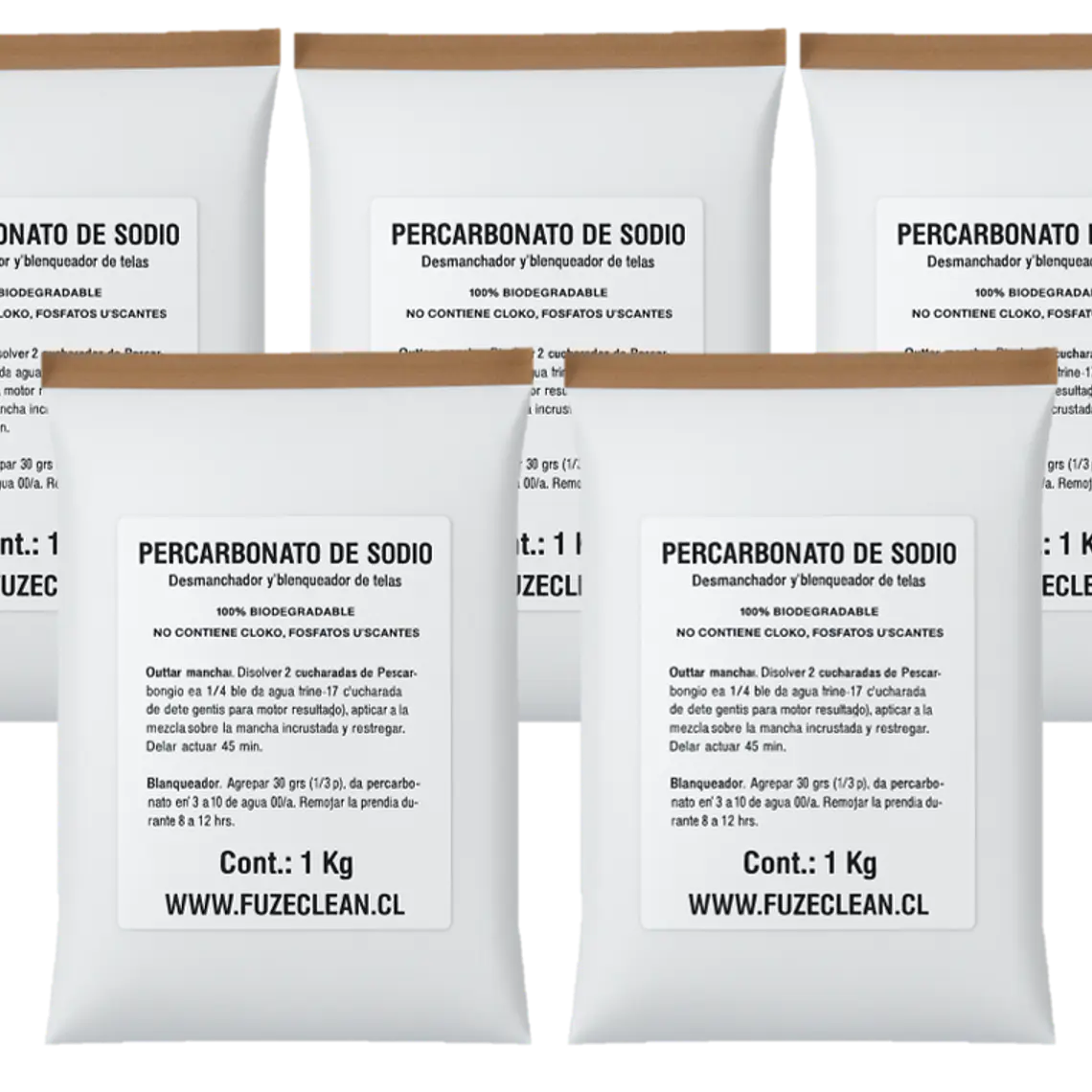 Percarbonato de sodio / Blanqueador Natural PACK 5 KG 1