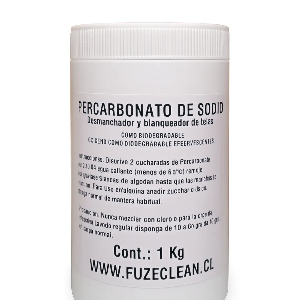 Percarbonato de Sodio FuzeClean | Blanqueador Natural y Desmanchador de Ropa 1