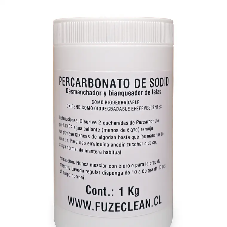 Percarbonato de Sodio FuzeClean | Blanqueador Natural y Desmanchador de Ropa 1