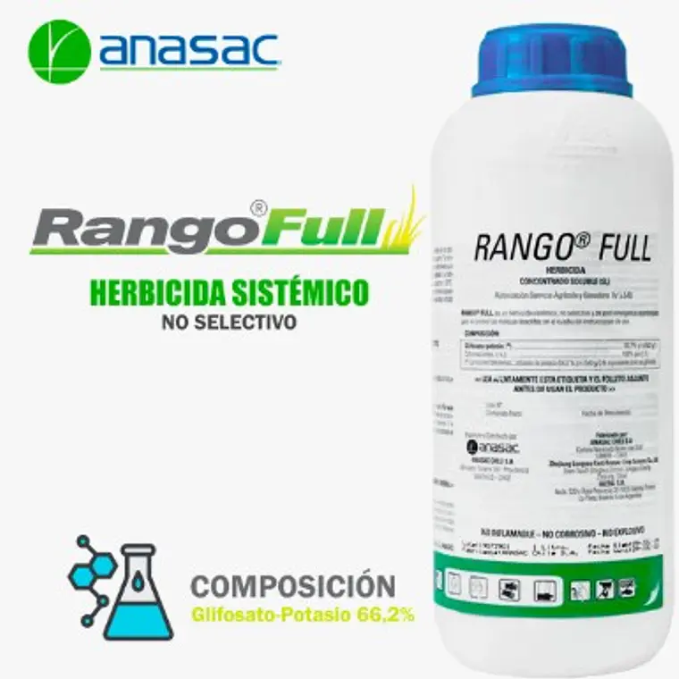 Herbicida / Mata Maleza  RANGO FULL 1 LITRO - ANASAC  2