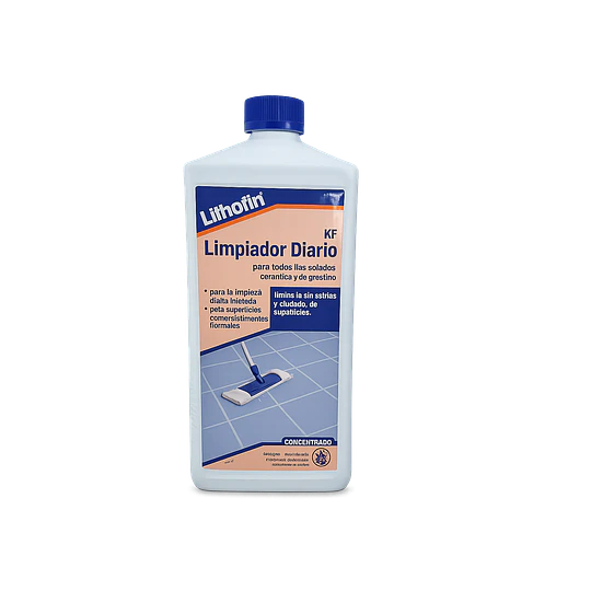 Limpiador Diario Porcelanato y ceramicas  Lithofin | Rendimiento Ultra Alto 1L