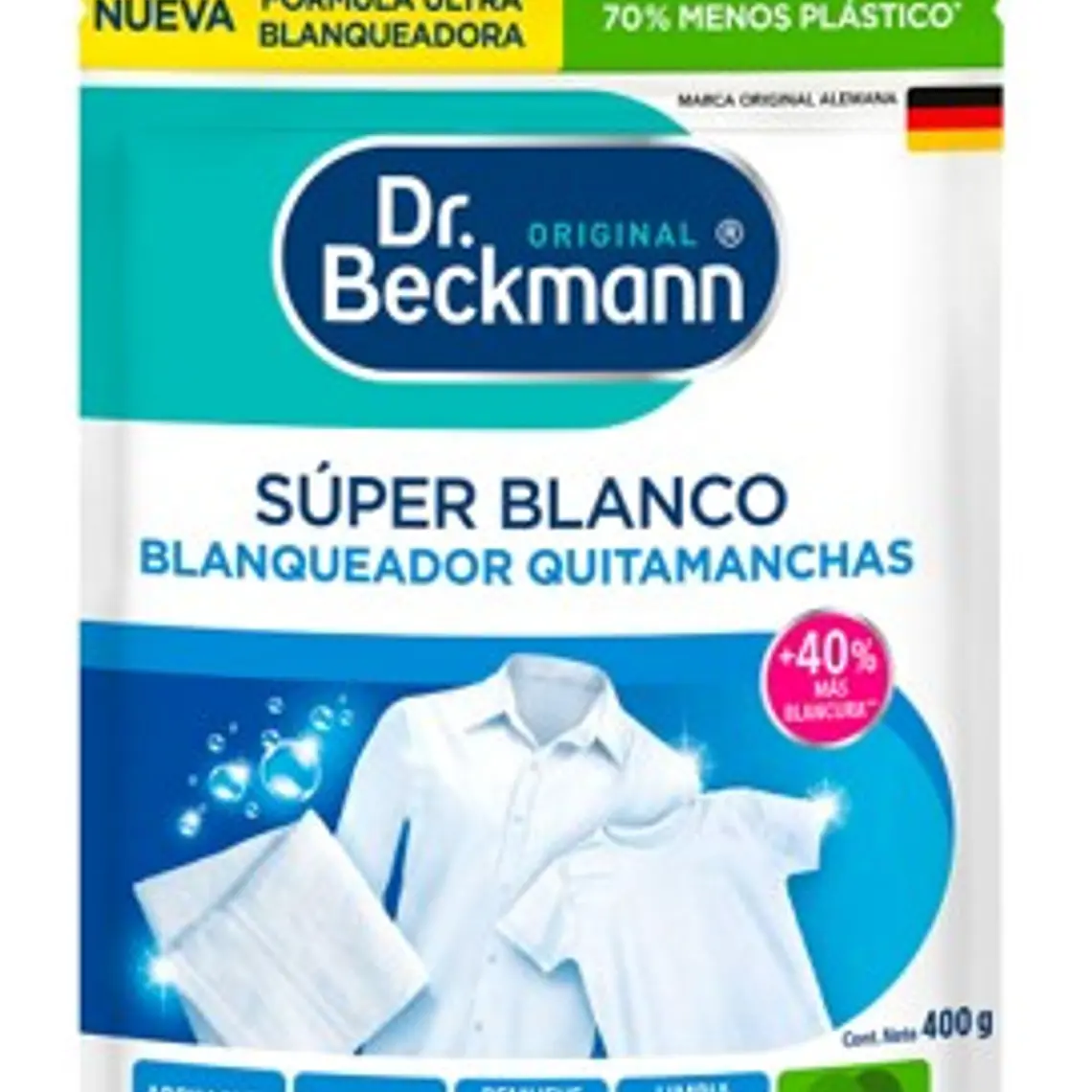 Super Blanco Doypack 400 g  Dr. Beckmann| Potenciador para Ropa Blanca 1