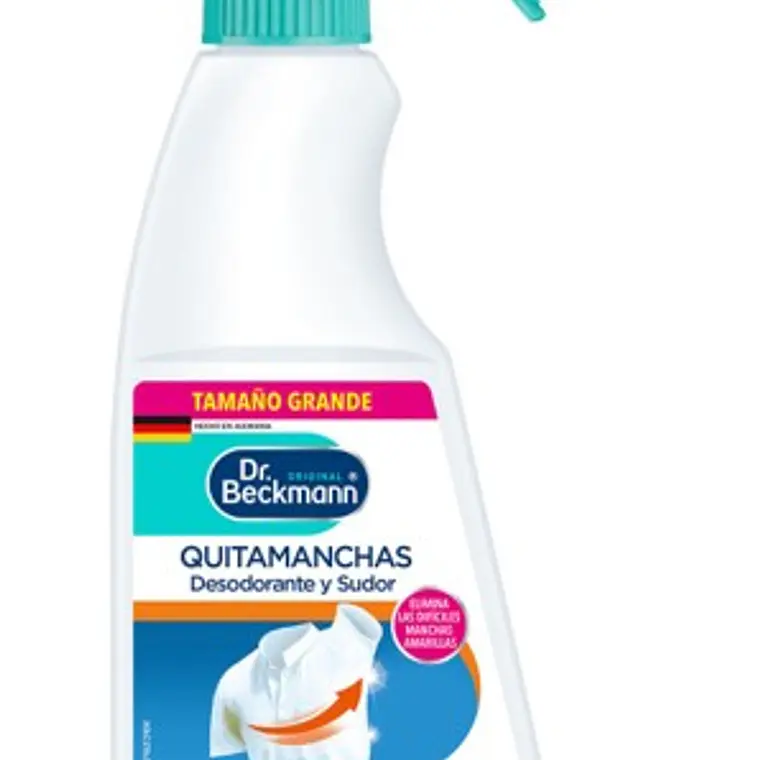 Quitamanchas Desodorante 500 ml Dr. Beckmann  | Elimina Manchas y Olores de Transpiración 1