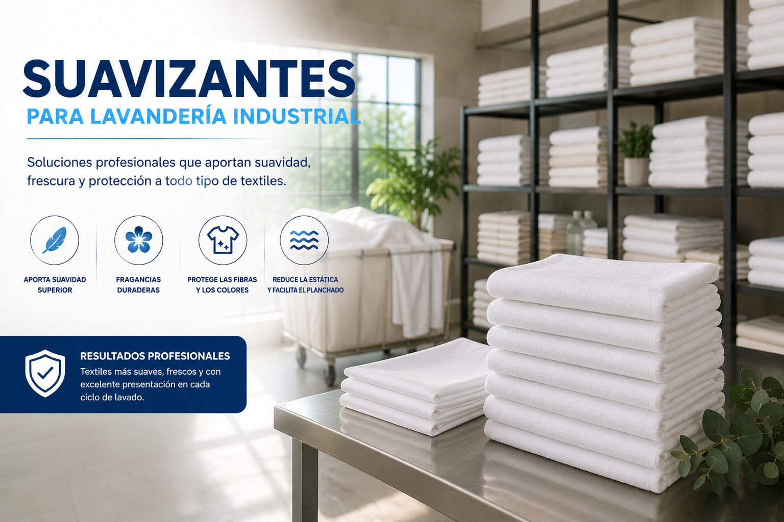 Suavizantes para Lavandería Industrial