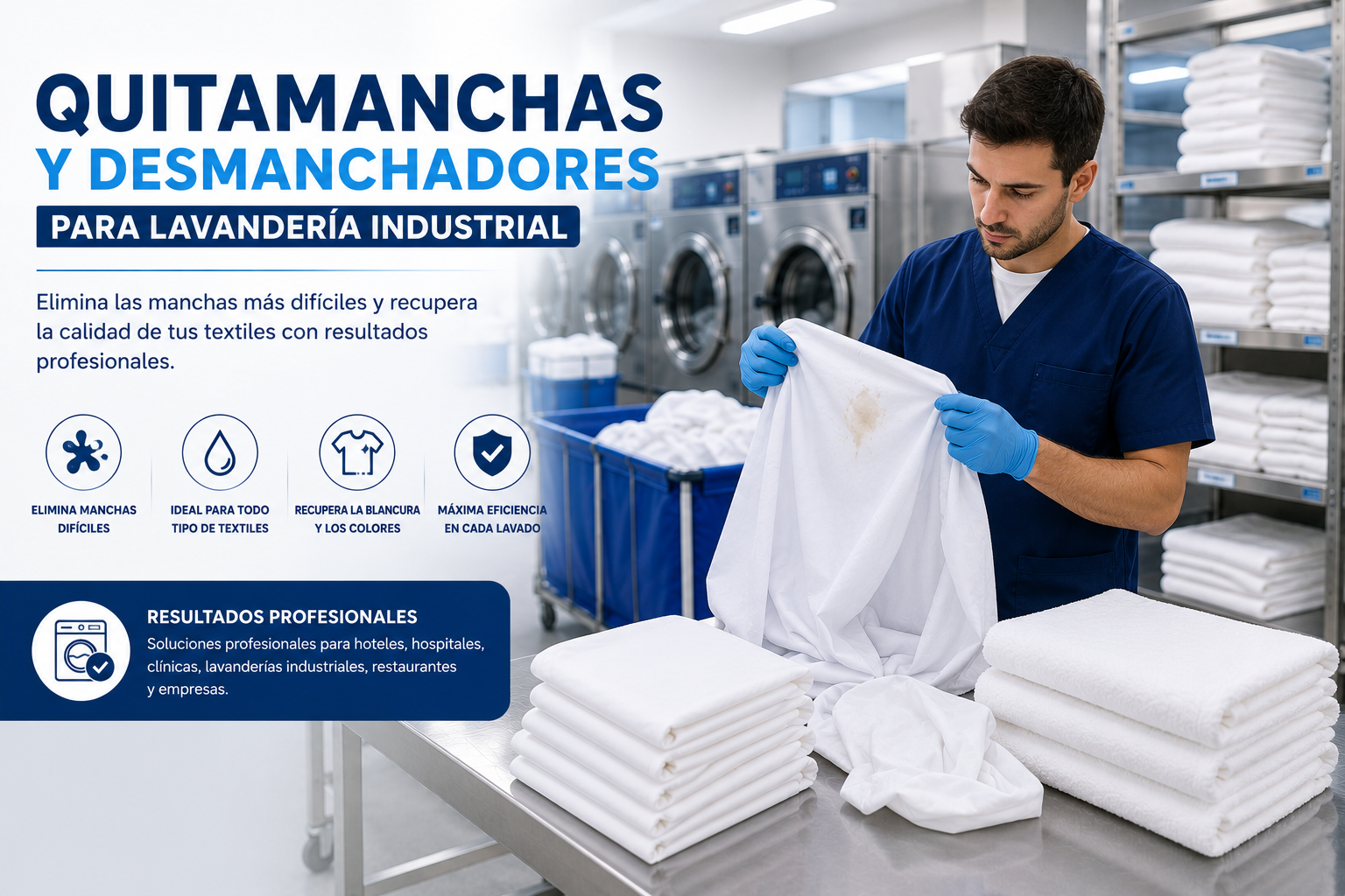Quitamanchas y Desmanchadores para Lavandería Industrial