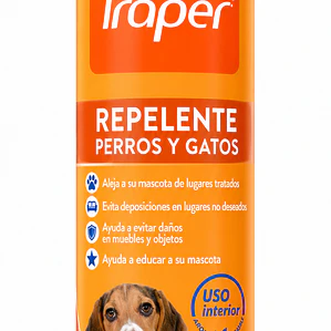 Repelente para Mascotas Traper Aerosol 440 cc | Perros y Gatos