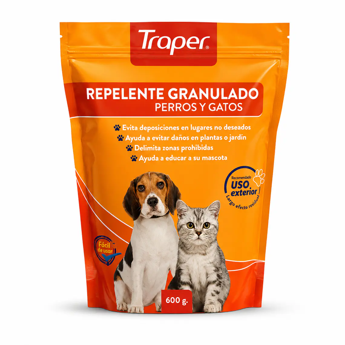 Repelente para Mascotas Traper Granulado 600 g – Ayuda a Alejar Perros y Gatos 1
