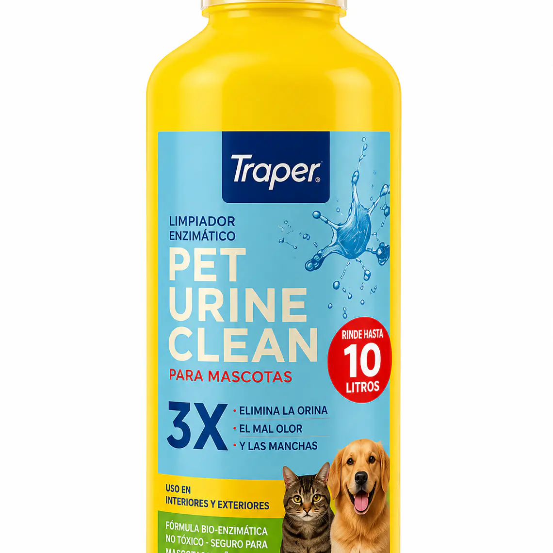 Pet Urine Clean Concentrado Traper 1 Litro – Eliminador de Olor a Orina de Mascotas 1