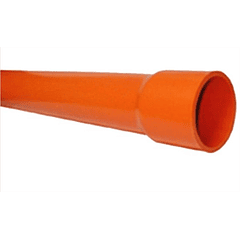 TUBERIA SCH 40 NARANJA 1 1/4*6 C/CAM