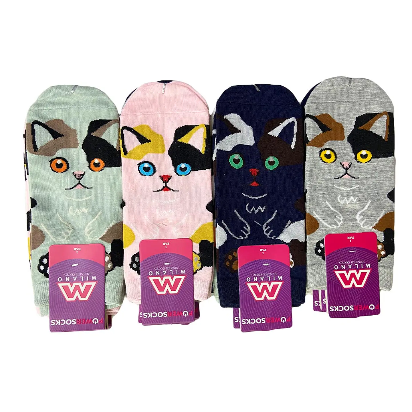 Tobillera de Algodón Colorful Cats