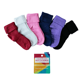 Calcetín Lola Hilo Con Doblez 