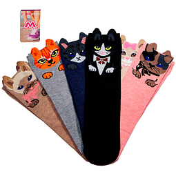 Tobillera de Algodón Gatos