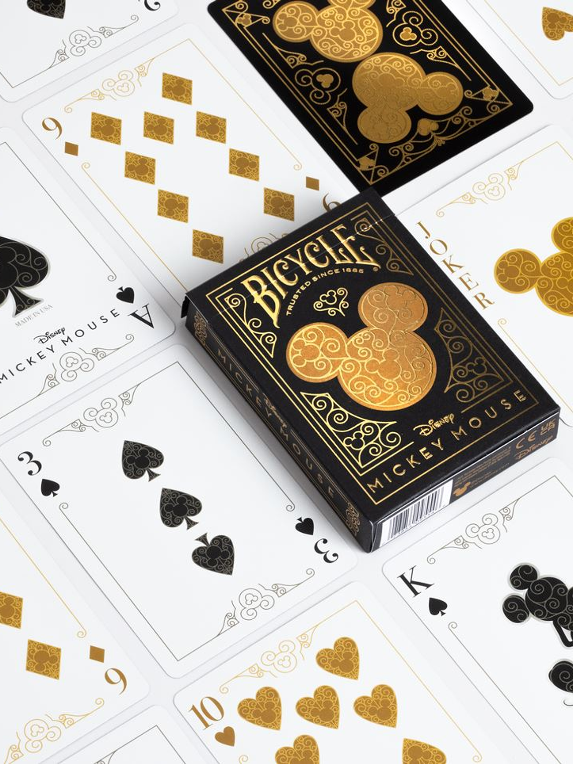 BICYCLE DISNEY BLACK & GOLD MICKEY 3