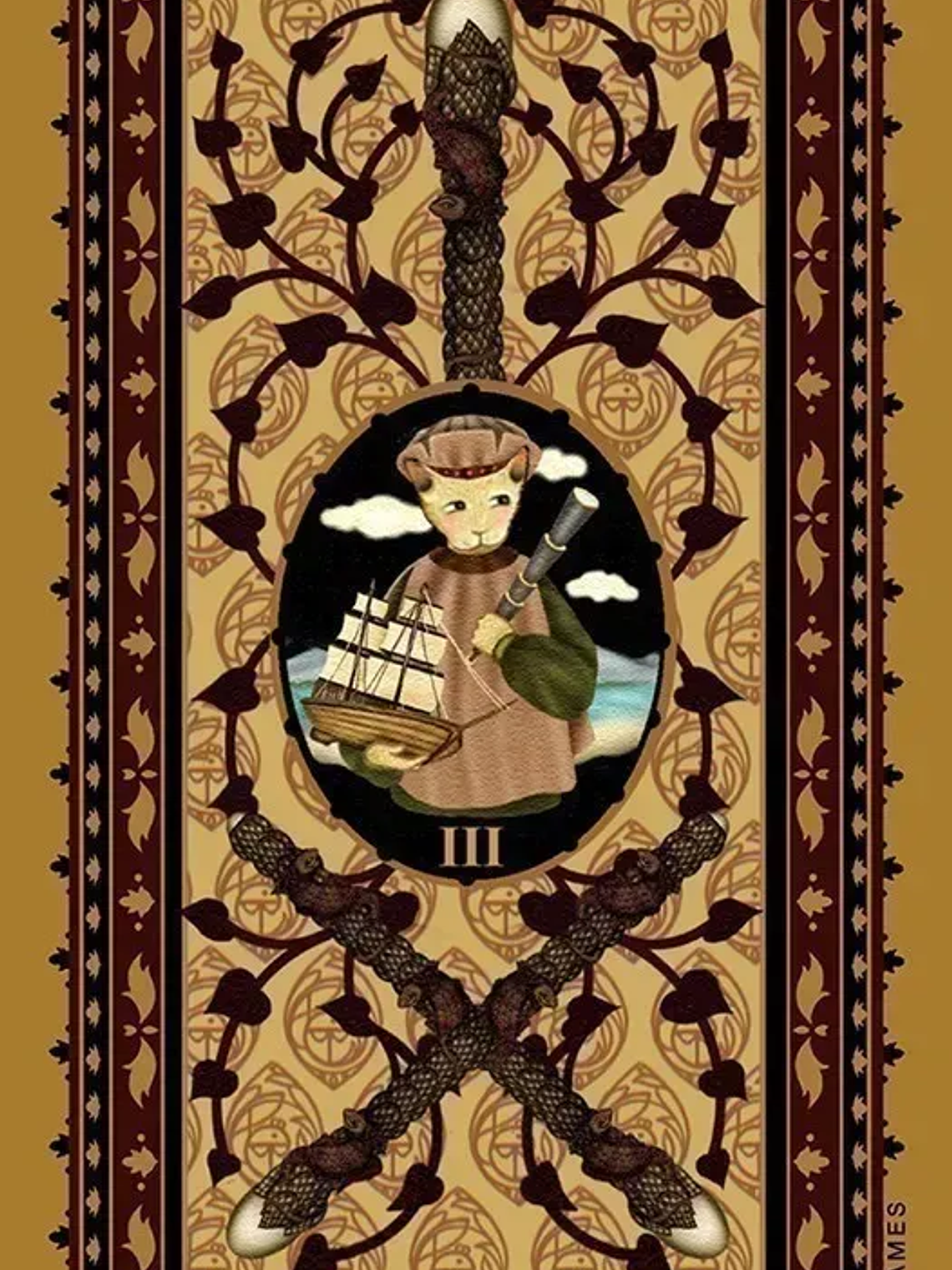 MEDIEVAL CAT TAROT 6
