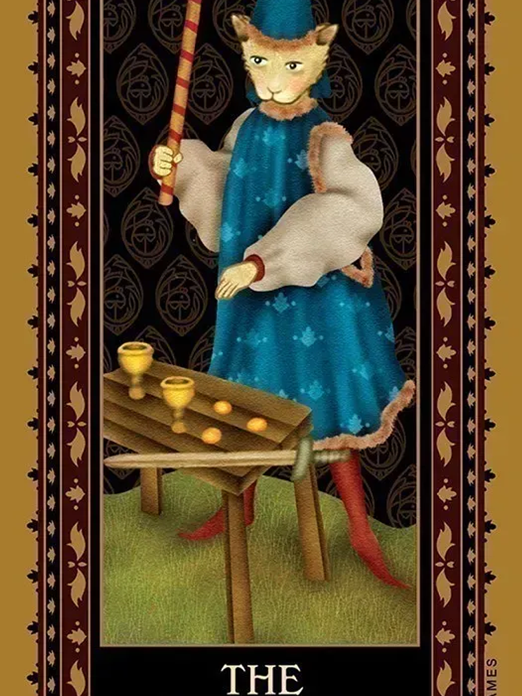 MEDIEVAL CAT TAROT 8