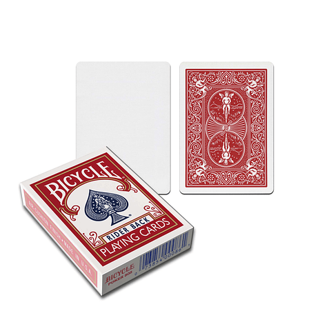 BICYCLE MAGIC GAFF CARA BLANCA DORSO ROJO