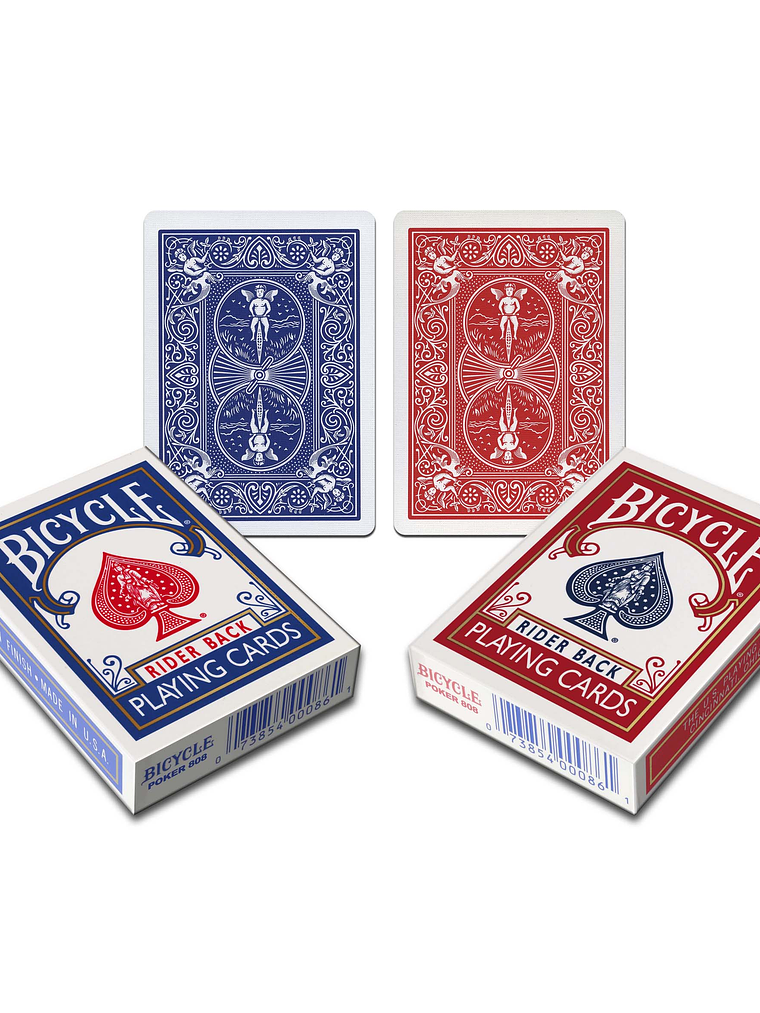 BICYCLE MAGIC GAFF DOBLE DORSO AZUL Y ROJO 1