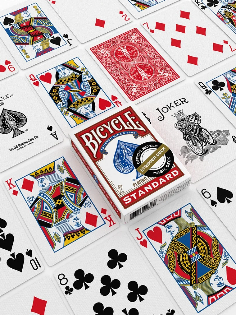 BICYCLE MAGIC STRIPPER ROJA 2