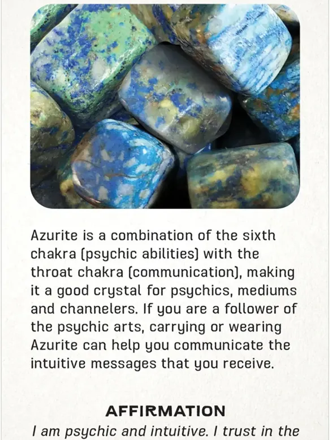 ORÁCULO CRYSTAL MESSAGE CARDS 12