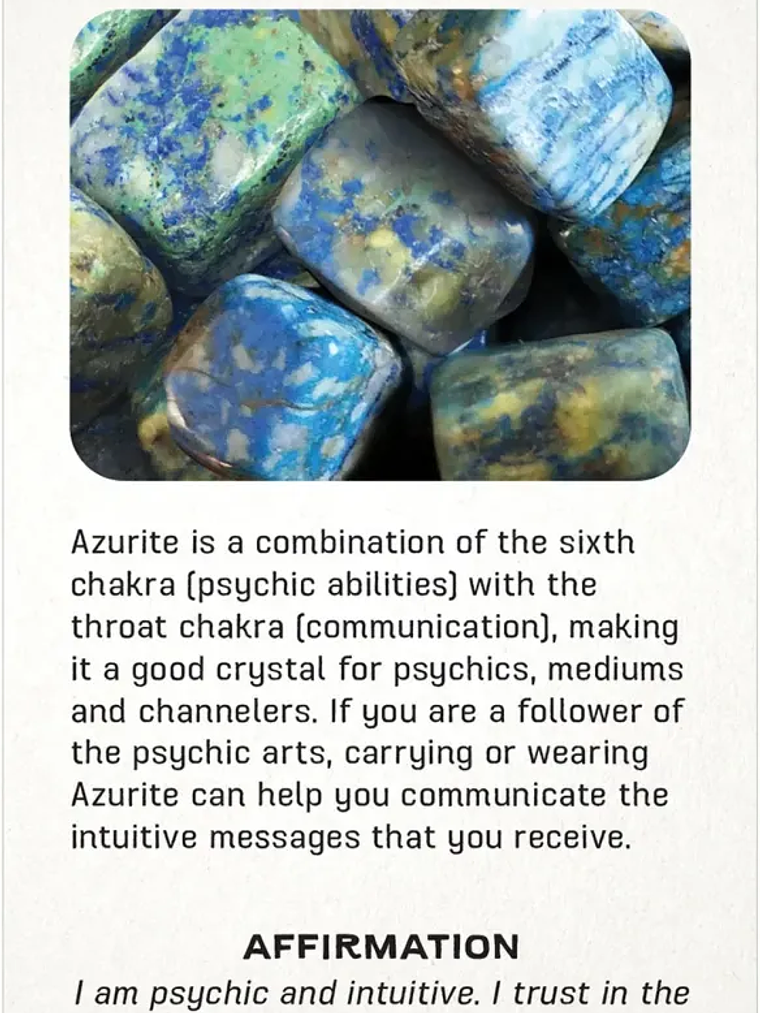 ORÁCULO CRYSTAL MESSAGE CARDS 12