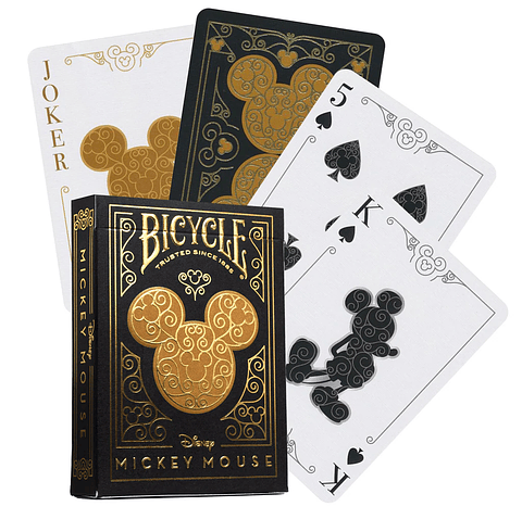 BICYCLE DISNEY BLACK & GOLD MICKEY