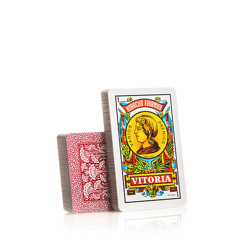 FOURNIER NAIPE ESPAÑOL N°12 40 CARTAS DORSO ROJO