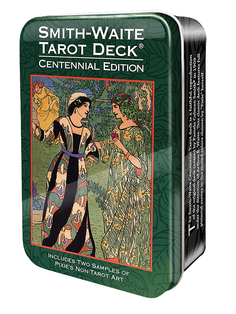 MINI SMITH-WAITE CENTENNIAL TAROT EN CAJA METÁLICA 2