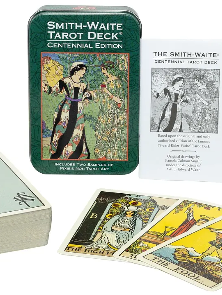 MINI SMITH-WAITE CENTENNIAL TAROT EN CAJA METÁLICA 6