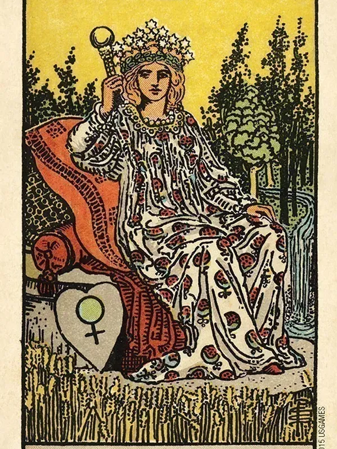 MINI SMITH-WAITE CENTENNIAL TAROT EN CAJA METÁLICA 5