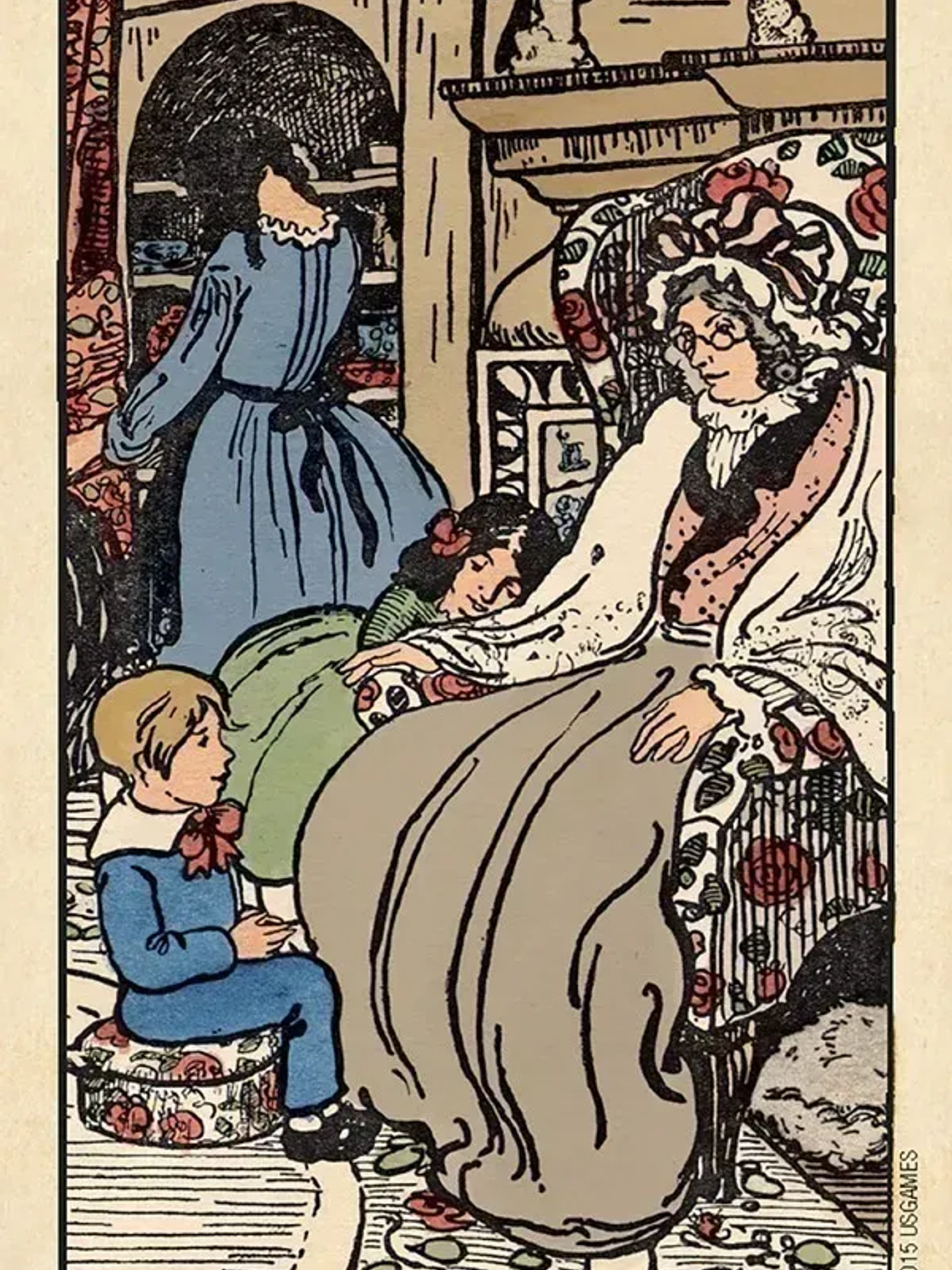 MINI SMITH-WAITE CENTENNIAL TAROT EN CAJA METÁLICA 7