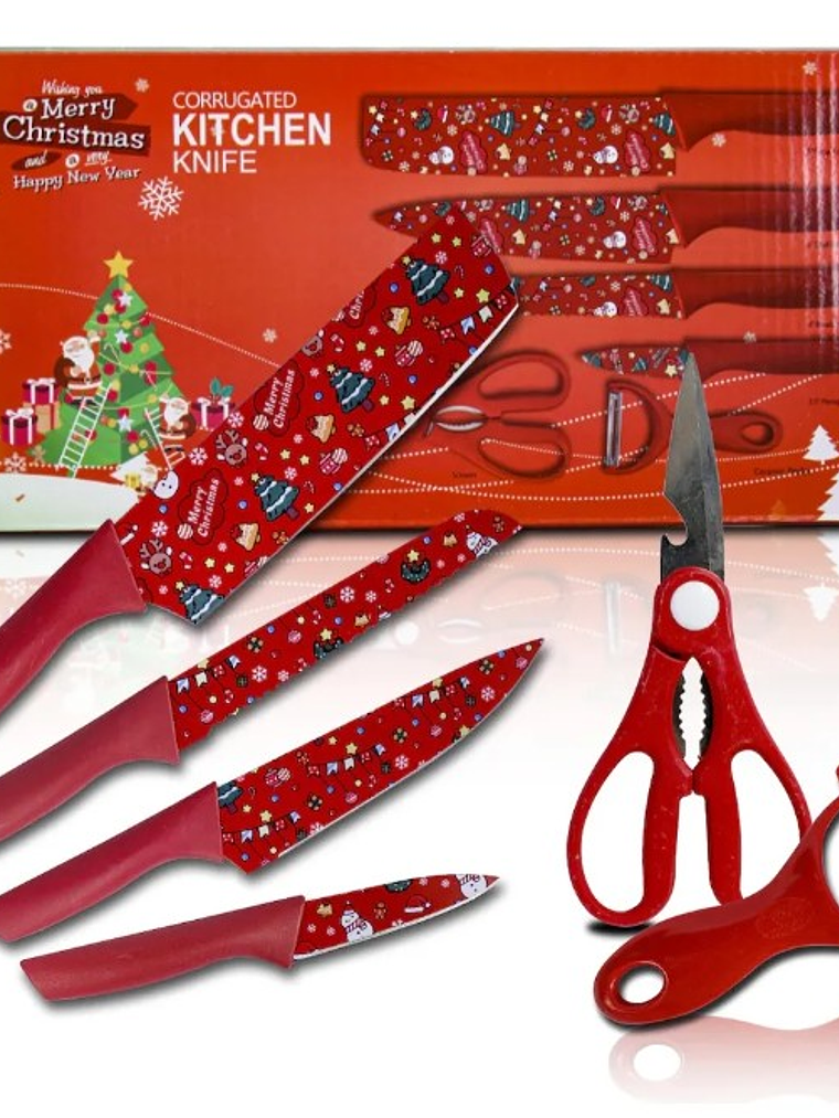 SET DE CUCHILLOS NAVIDEÑOS 6